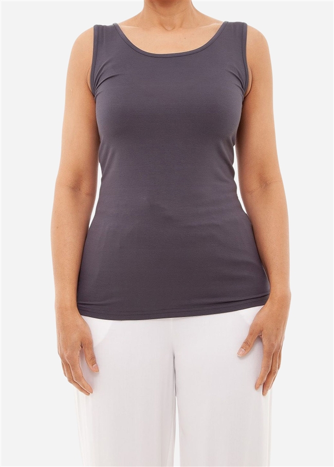 Bamboo Jersey Scoop Neck Vest