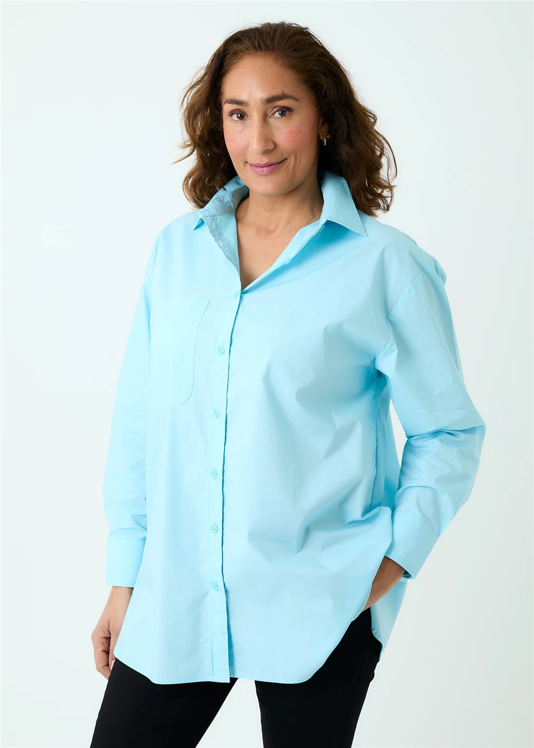 Oversized Cotton Poplin Shirt