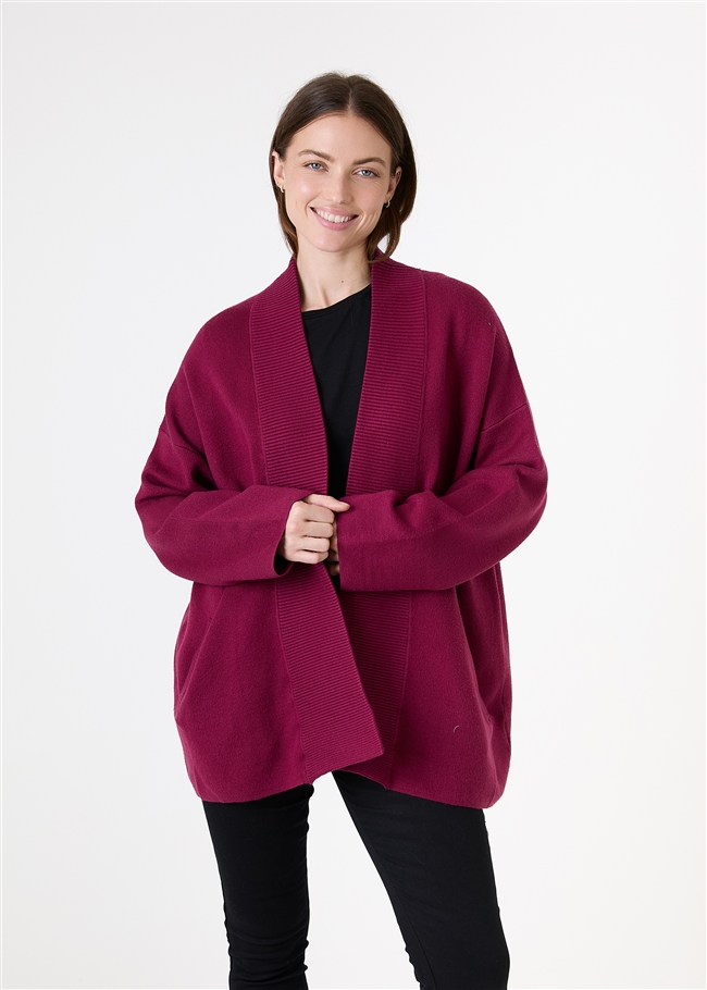 Cashmere Like Kimono Sleeve Cardigan