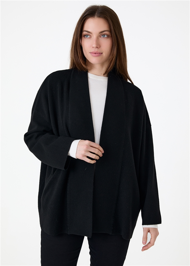 Cashmere Like Kimono Sleeve Cardigan