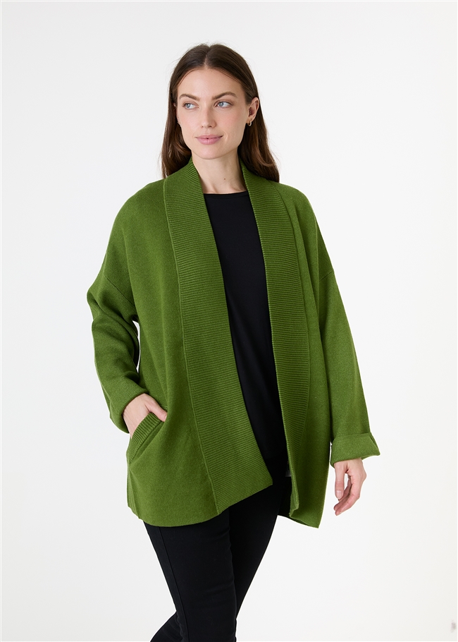 Cashmere Like Kimono Sleeve Cardigan