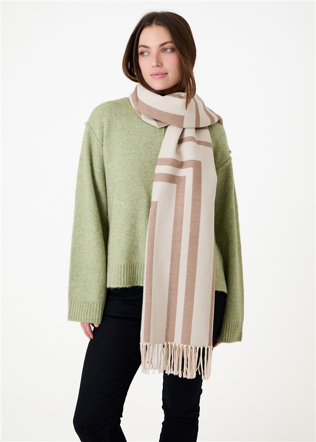 Right Angles Jacquard Doubleface Scarf