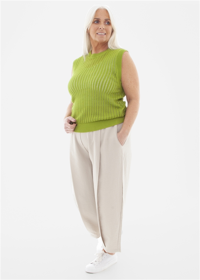 Cotton Mix Pointelle Vest