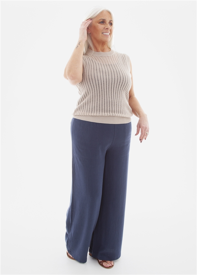 Cotton Mix Pointelle Vest