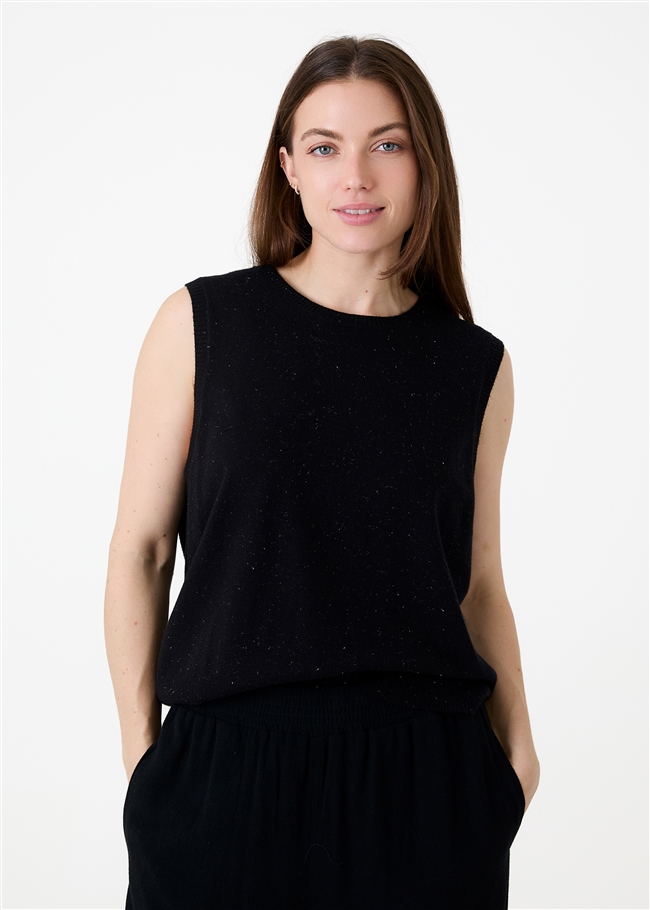Lurex Cashmere Like Vest
