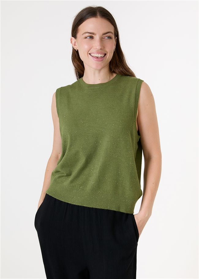 Lurex Cashmere Like Vest