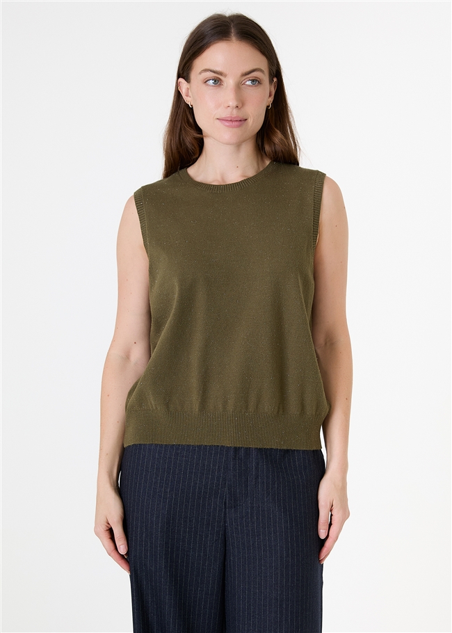 Lurex Cashmere Like Vest