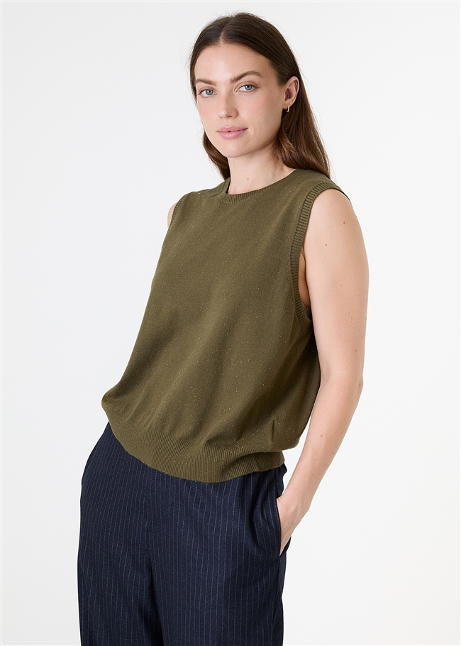 Lurex Cashmere Like Vest