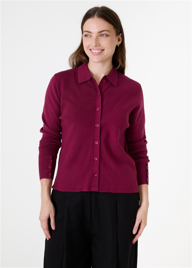 Cashmere Like Knitted Shirt