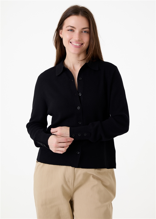 Cashmere Like Knitted Shirt