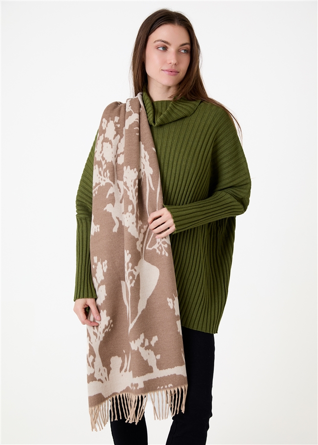 Chunky Rib Roll Neck Jumper
