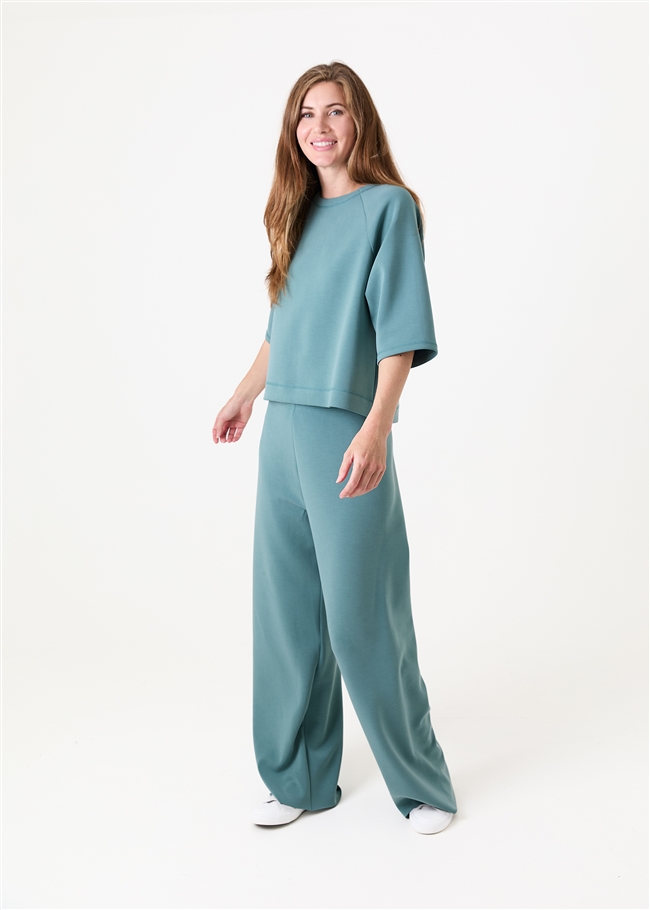 Luxe Jersey Straight Leg Trouser