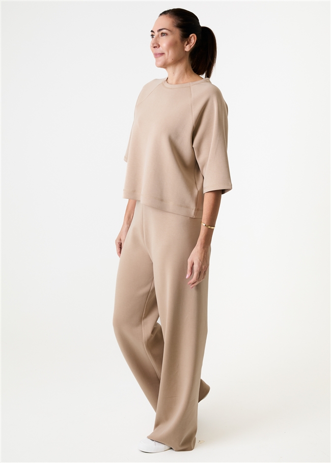 Luxe Jersey Straight Leg Trouser