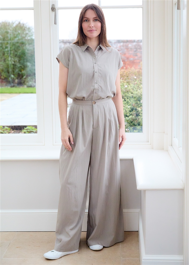 Cap Sleeve Button Through Shirt