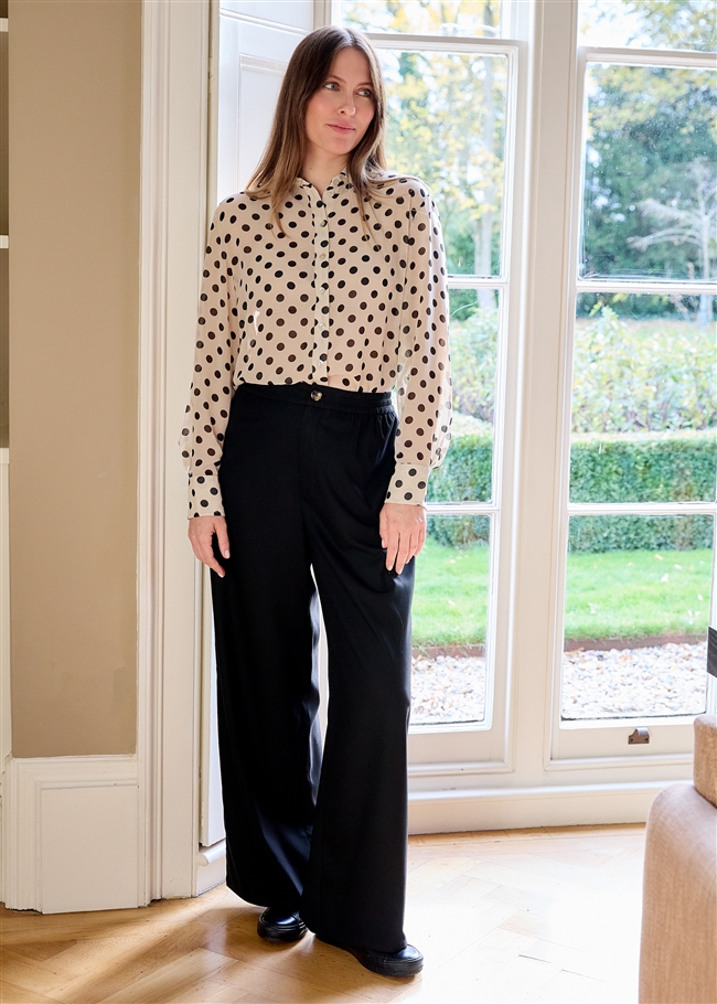 Polka Dot Button Through Shirt