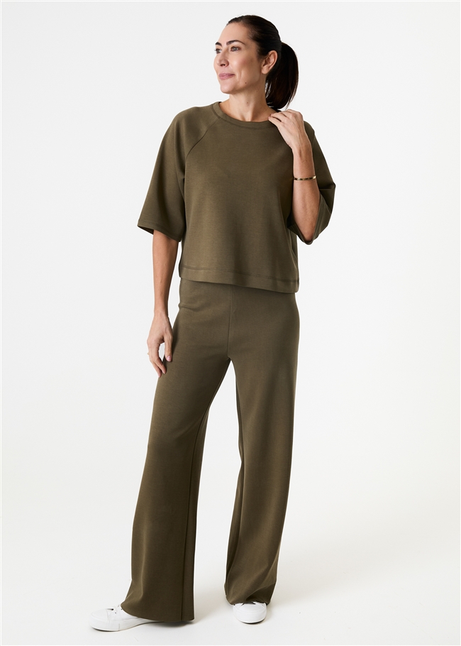 Luxe Jersey Boxy Short Sleeve Sweatshirt