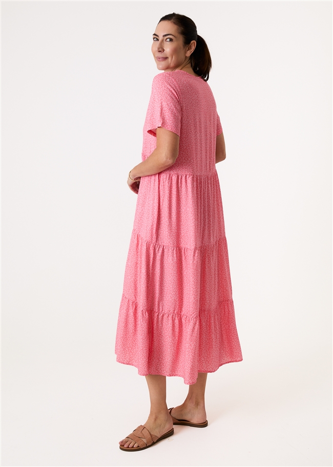 Mini Leopard Print Tiered Dress