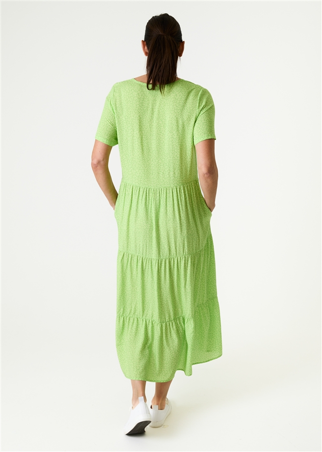 Mini Leopard Print Tiered Dress