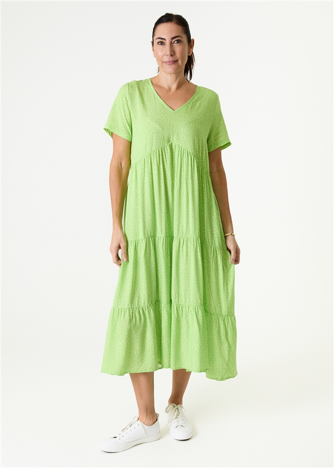 Mini Leopard Print Tiered Dress