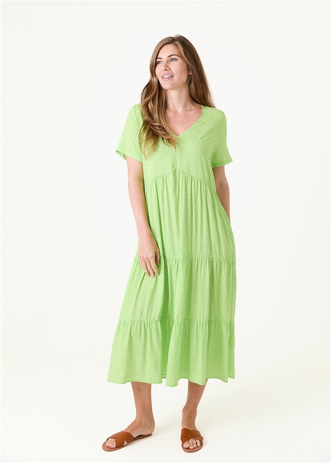 Mini Leopard Print Tiered Dress