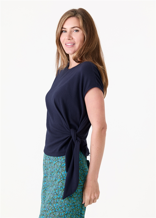 Side Tie Jersey T-Shirt