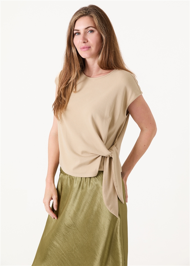 Side Tie Jersey T-Shirt