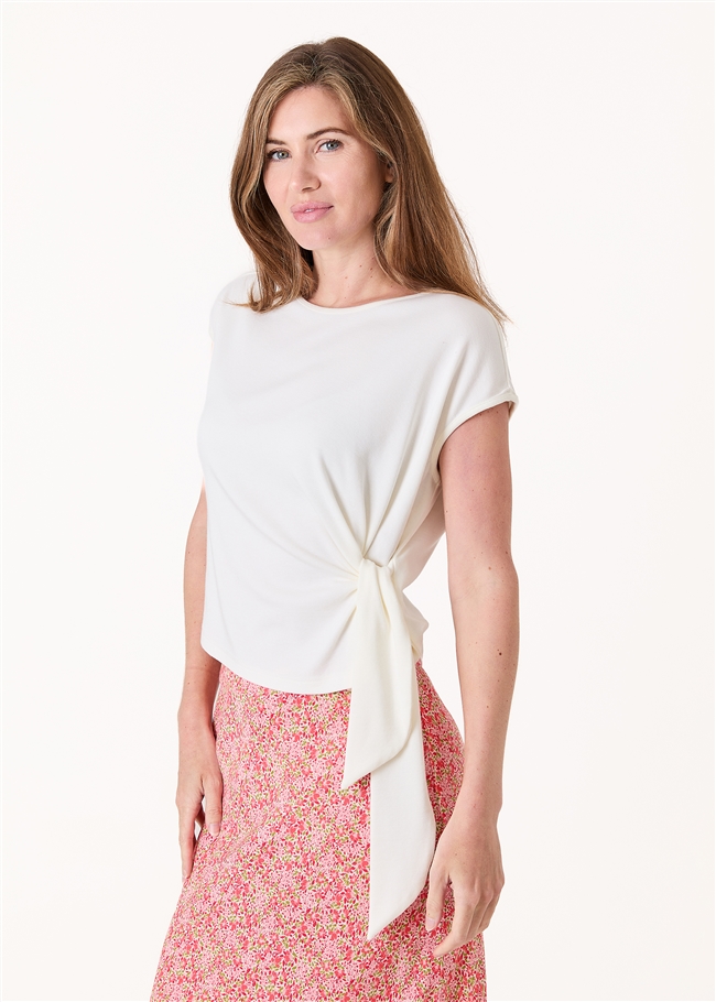 Side Tie Jersey T-Shirt