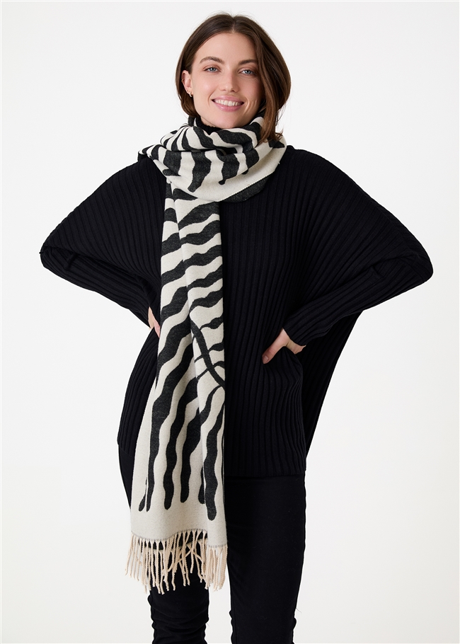 Tree Jacquard Doubleface Scarf