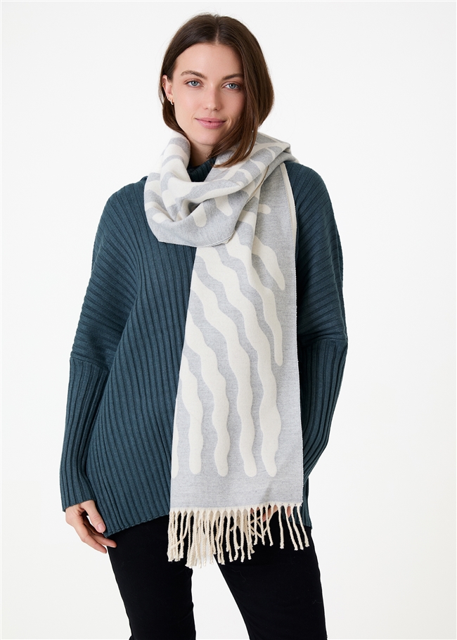Tree Jacquard Doubleface Scarf