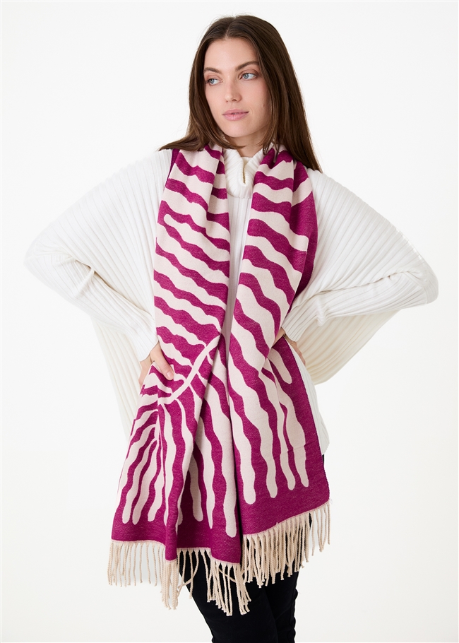 Tree Jacquard Doubleface Scarf