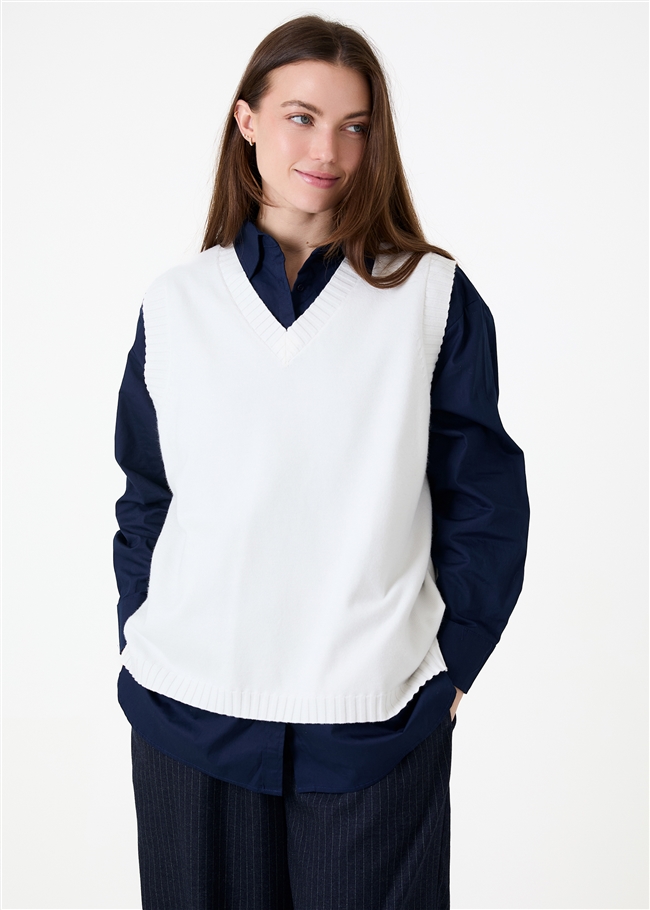 Cashmere Like V Neck Tank Top
